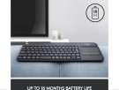 Logitech K400 Plus Trådløs Tastatur Grå thumbnail