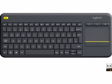 Logitech K400 Plus Trådløs Tastatur Grå